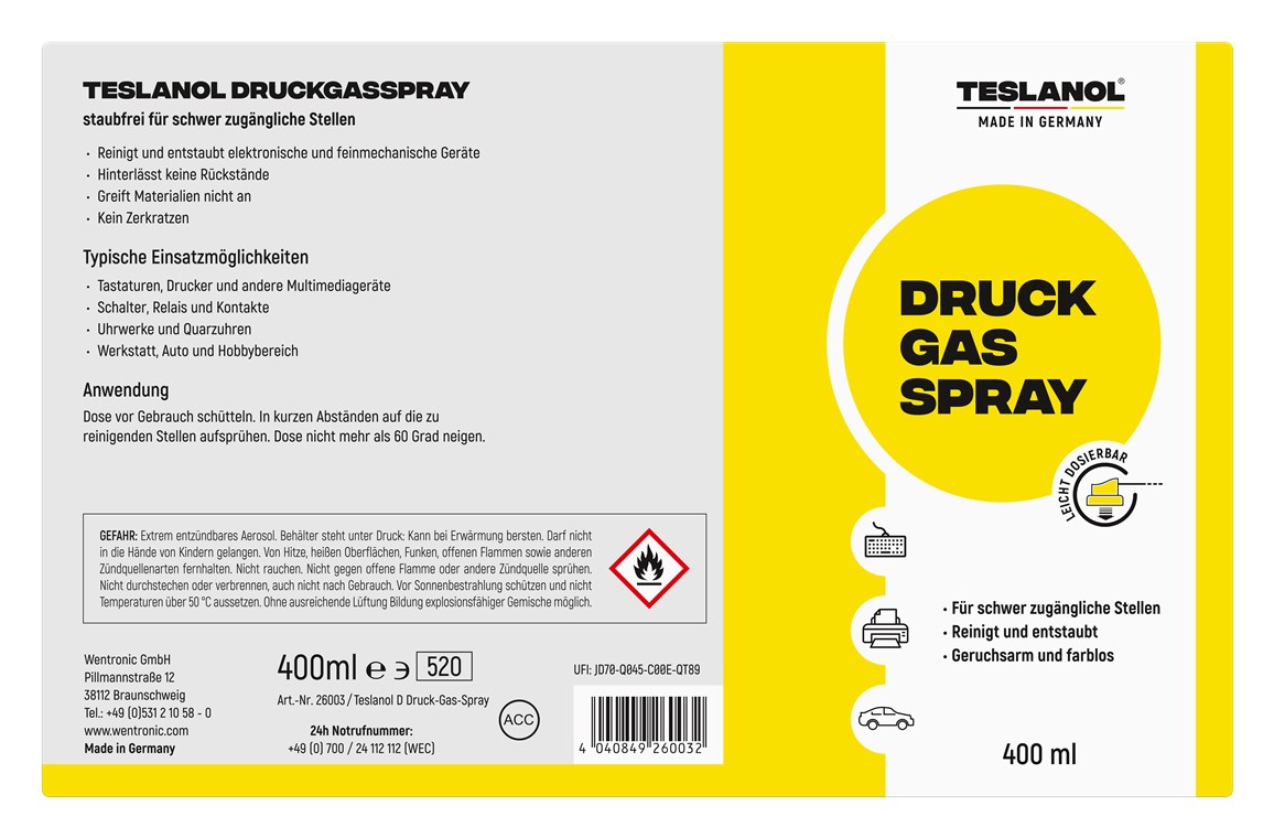 Druckgasspray