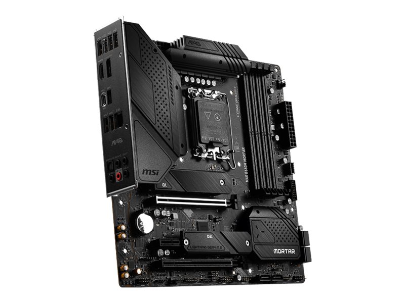 MSI MAG B660M MORTAR - Motherboard - micro ATX - LGA1700-Sockel - B660 Chipsatz - USB-C Gen2, USB 3.2 Gen 1, USB 3.2 Gen 2, USB-C Gen 2x2 - 2.5 Gigabit LAN - Onboard-Grafik (CPU erforderlich)
