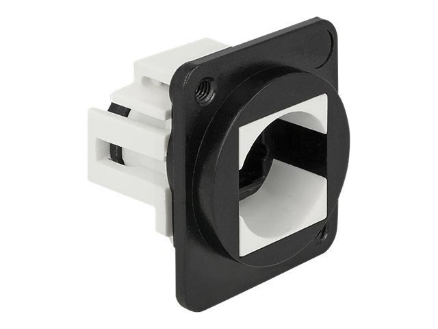 Delock Keystone Halterung 1 Port D-Typ (XLR) schwarz