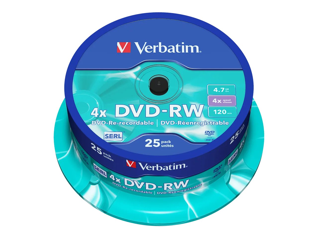 Verbatim DVD-RW Matt Silver 4,7 GB 25 Stück(e)