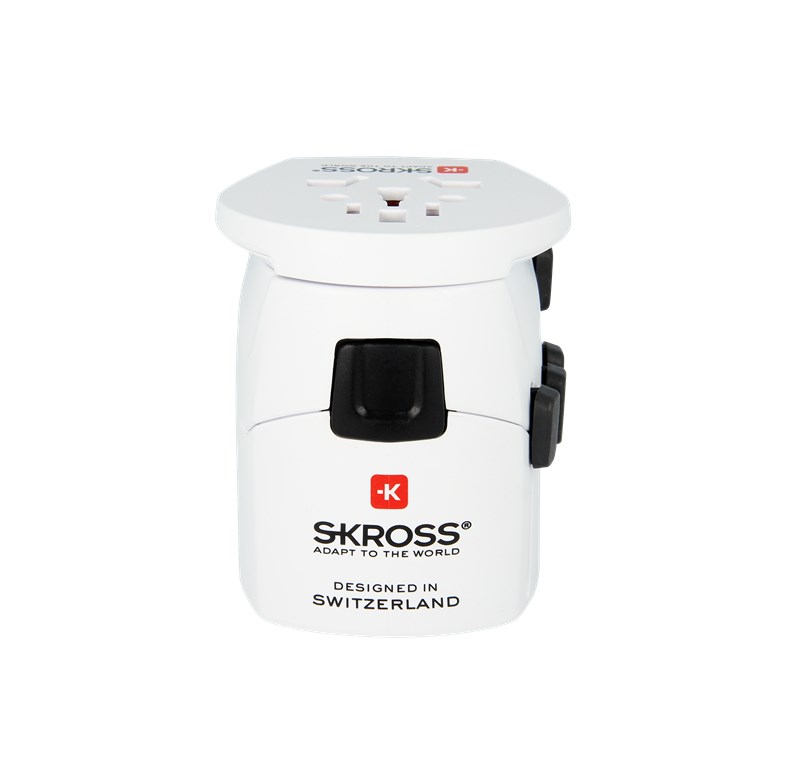 SKROSS PRO - World: 3-Pol-Reiseadapter mit patentiertem Länderschiebersystem für Reisen von und in über 220 Länder (USA, UK, Australien, China, Italien, Schweiz, Brasilien, …) SKROSS PRO - World: 3-Pol-Reiseadapter mit patentiertem Länderschiebersystem für Reisen von und in über 220 Länder (USA, UK, Australien, China, Italien, Schweiz, Brasilien, …)