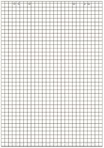 LANDRE Flipchartblock 65x98 cm 20 Blatt 80 g/qm kariert