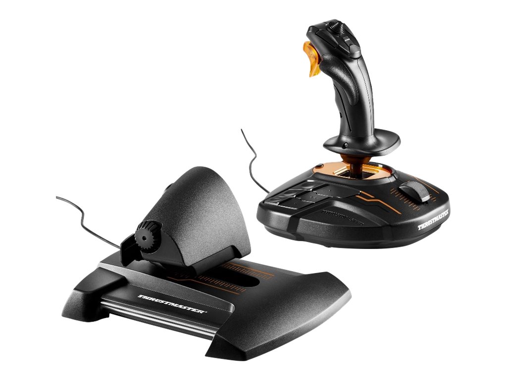 Thrustmaster T-16000M FCS Hotas Schwarz, Orange USB Joystick Analog / Digital MAC, PC