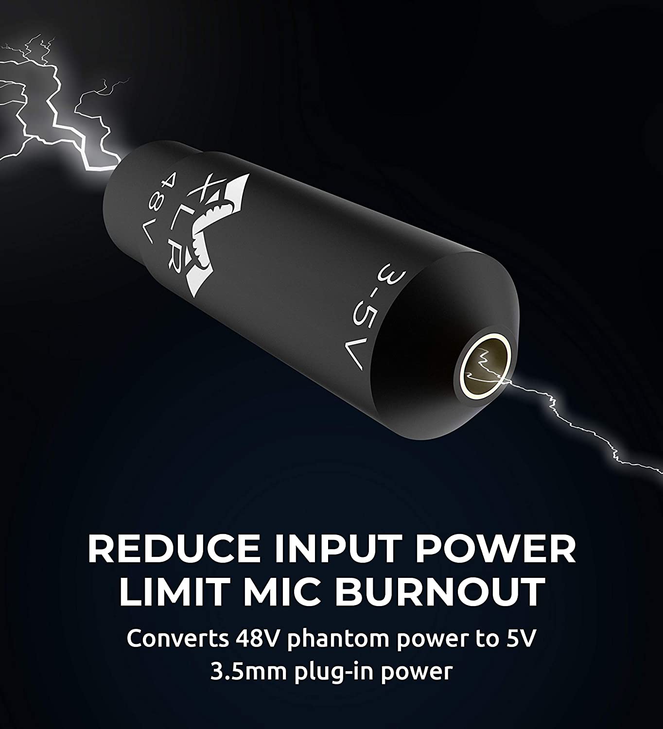 Modmic Antlion XLR Pow.Converter für 5V Mikrof.m. 3.5mm Ansc