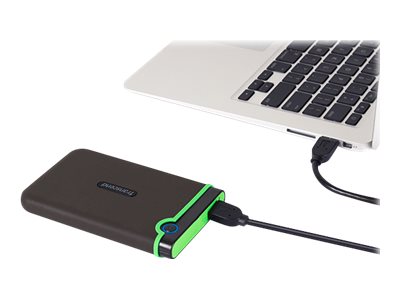 Transcend StoreJet 25M3 Externe Festplatte 2 TB 5400 RPM 2.5" Micro-USB B 3.2 Gen 1 (3.1 Gen 1) Grau