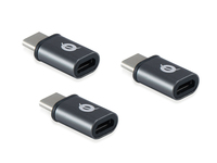 Conceptronic DONN05G Kabeladapter USB 2.0 Type-C USB 2.0 Micro Schwarz