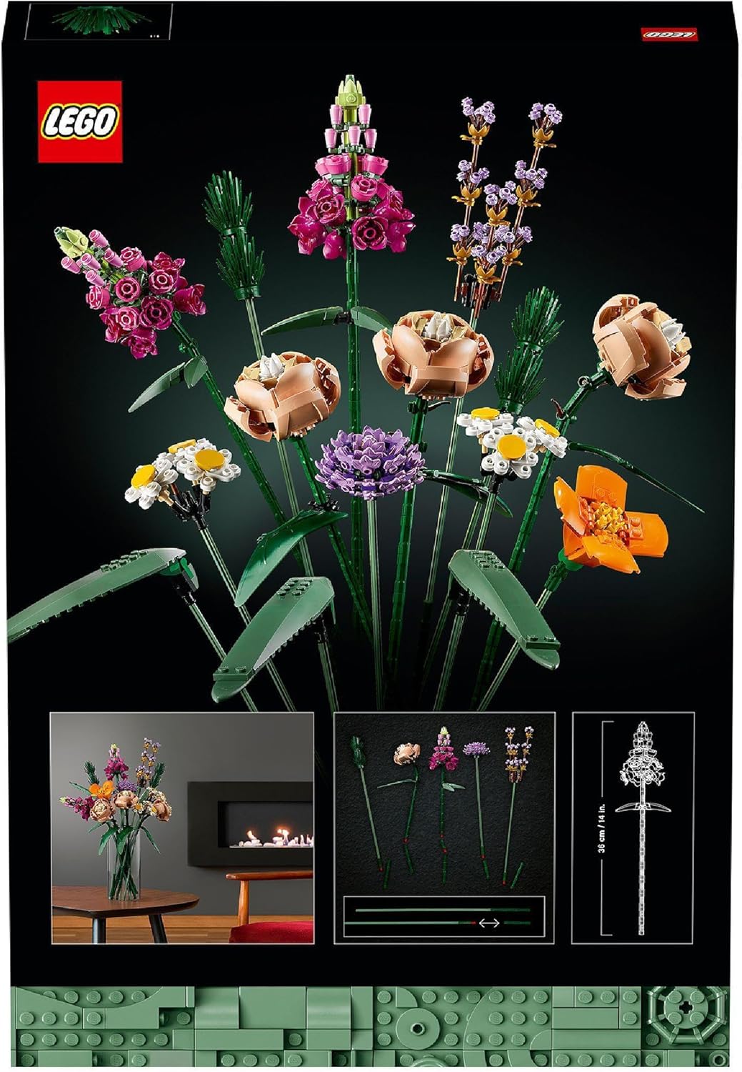 LEGO Botanicals Blumenstrauß - Künstliche Blumen Set für Erwachsene - Zimmerdeko und Geschenkidee für Frauen & Männer - Wohnaccessoires - Botanik Kollektion 10280 LEGO Botanicals Blumenstrauß - Künstliche Blumen Set für Erwachsene - Zimmerdeko und Geschenkidee für Frauen & Männer - Wohnaccessoires - Botanik Kollektion 10280
