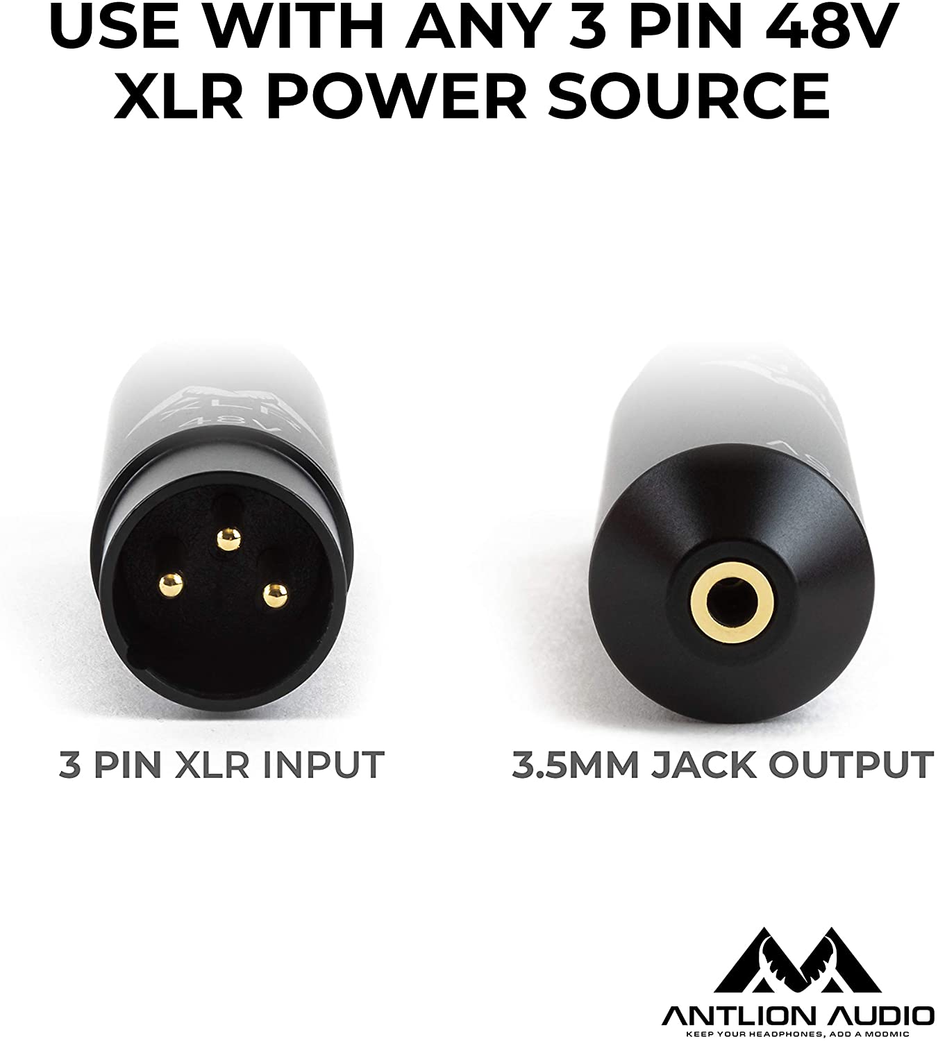 Modmic Antlion XLR Pow.Converter für 5V Mikrof.m. 3.5mm Ansc