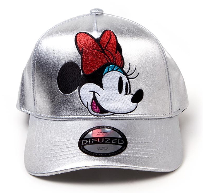 Disney - Minnie Mouse Silver Curved Bill Cap