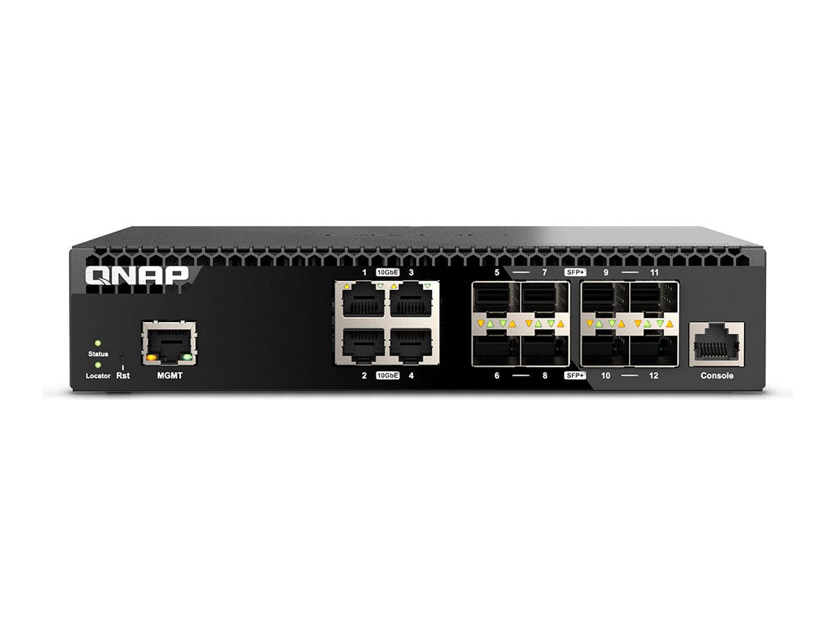 QNAP QSW-M3212R-8S4T Netzwerk-Switch Managed 10G Ethernet (100/1000/10000) 1U