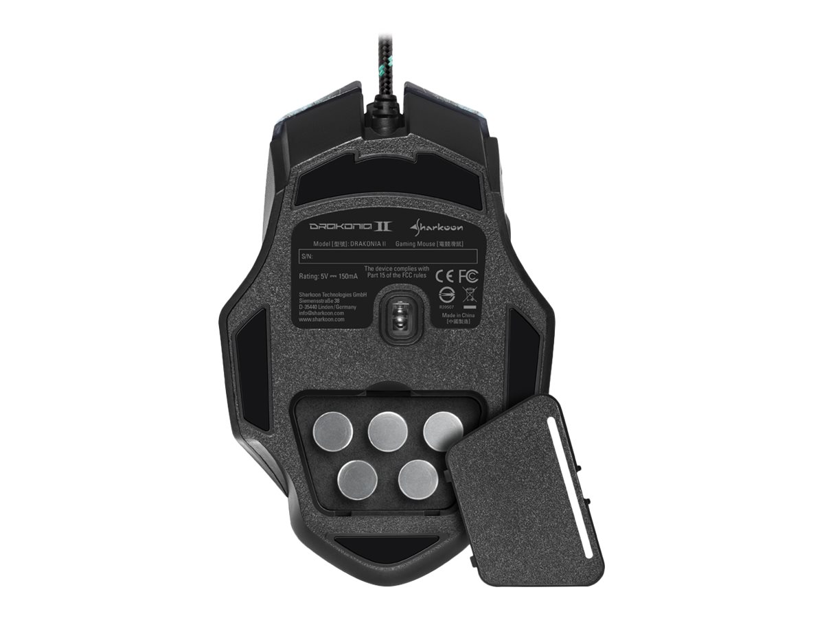 Sharkoon Drakonia II - Maus - optisch - 12 Tasten