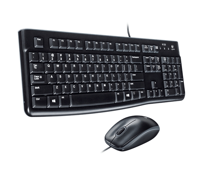 Logitech MK120 - Tastatur und Maus - kabelgebunden DE - schwarz
