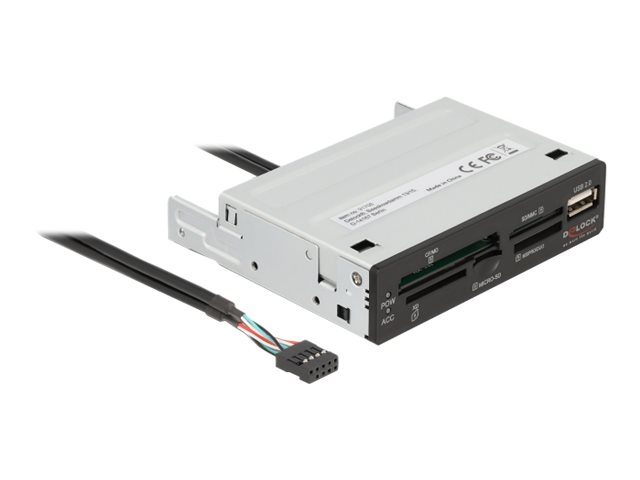 DeLOCK 3.5″ USB 2.0 Card Reader 5 Slot + 1 x USB 2.0 Typ-A Buchse