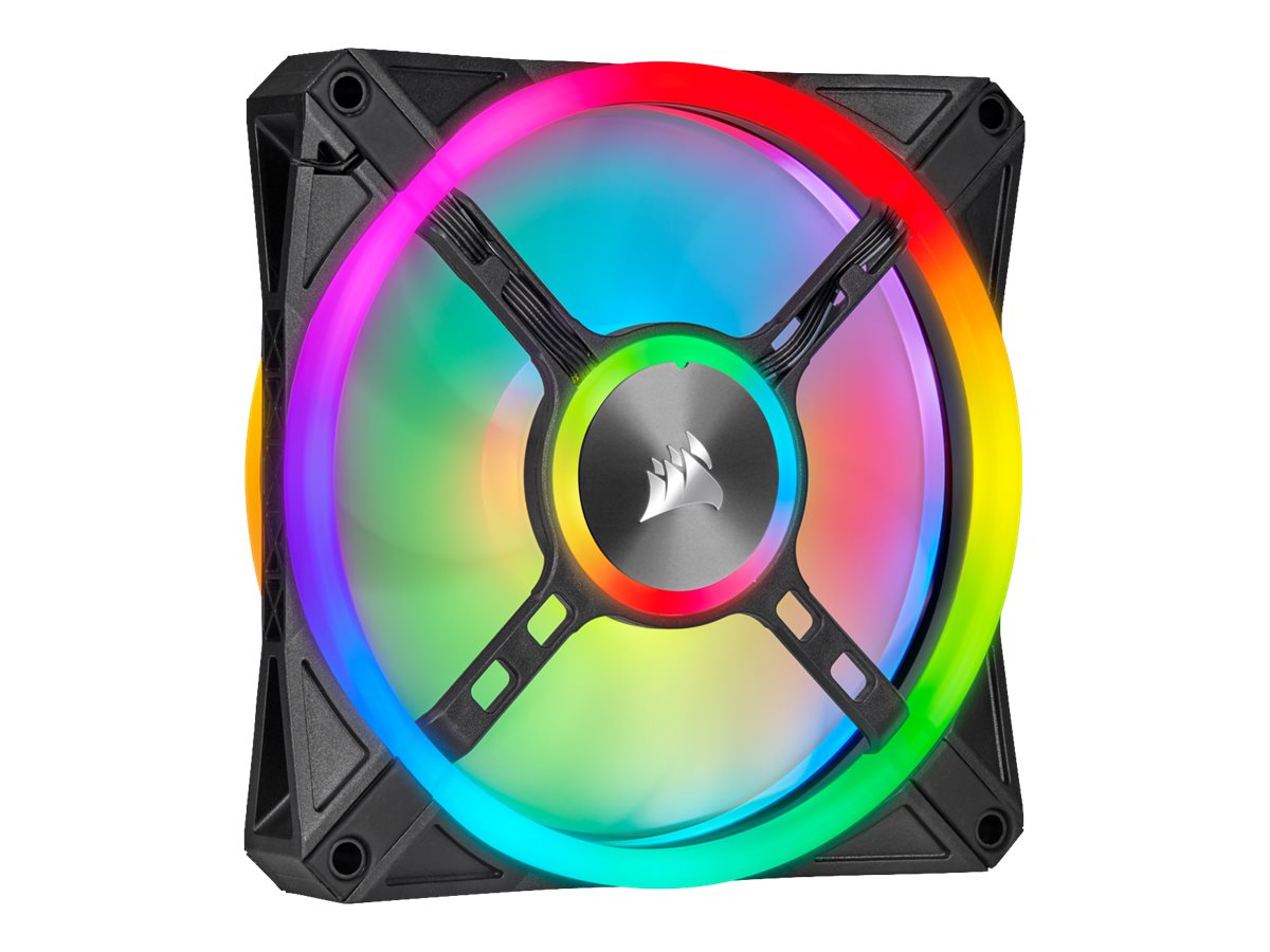 Corsair iCUE QL120 RGB Computergehäuse Ventilator 12 cm Schwarz, Weiß