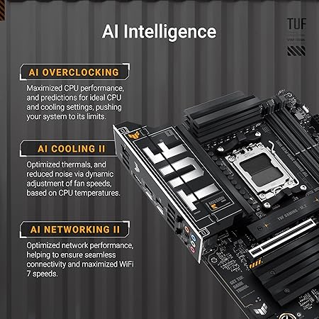 ASUS TUF GAMING X870-PLUS WIFI AMD X870 Sockel AM5 ATX