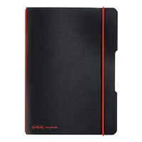 Herlitz Notizheft my.book flex A5 PP 40Bl. kariert schwarz