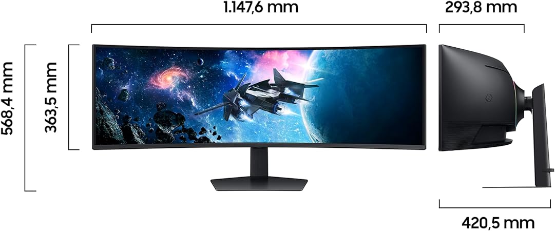 Samsung Odyssey G9 S49CG954EU - G95C Series - LED-Monitor - Gaming - gebogen - 124 cm (49")