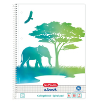 Herlitz Spiralblock A4 GREENline Elefant k| GREENline/Elefant/Bl. 80