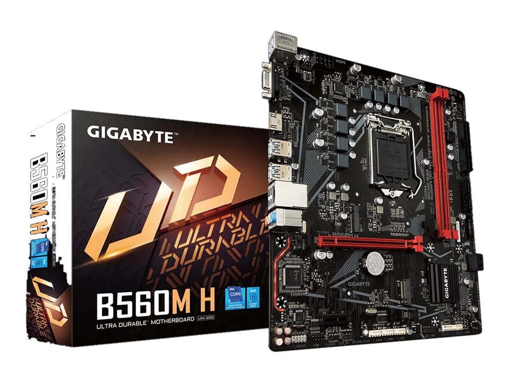 Gigabyte B560M H - 1.0 - Motherboard - micro ATX - LGA1200-Sockel - B560 Chipsatz - USB 3.2 Gen 1 - Gigabit LAN - Onboard-Grafik (CPU erforderlich)