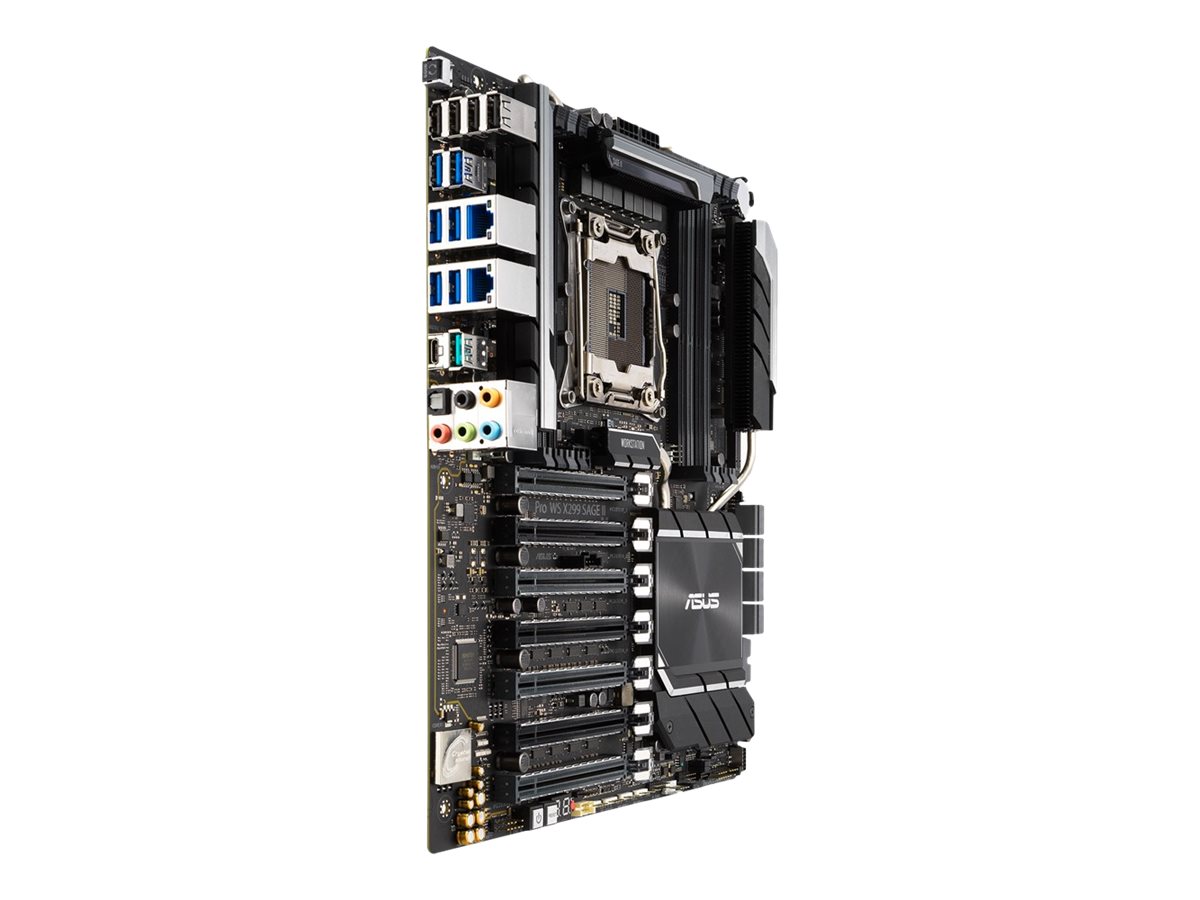 ASUS Pro WS X299 Sage II - Motherboard - SSI CEB - LGA2066 Socket - X299 Chipsatz - USB-C Gen2, USB 3.2 Gen 1, USB 3.2 Gen 2 - 2 x Gigabit LAN - HD Audio (8-Kanal)