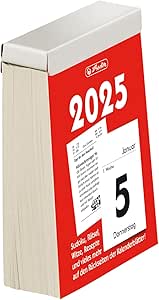 Herlitz Abreißkalender 2025 Gr.5 81x106mm RS gedruckt