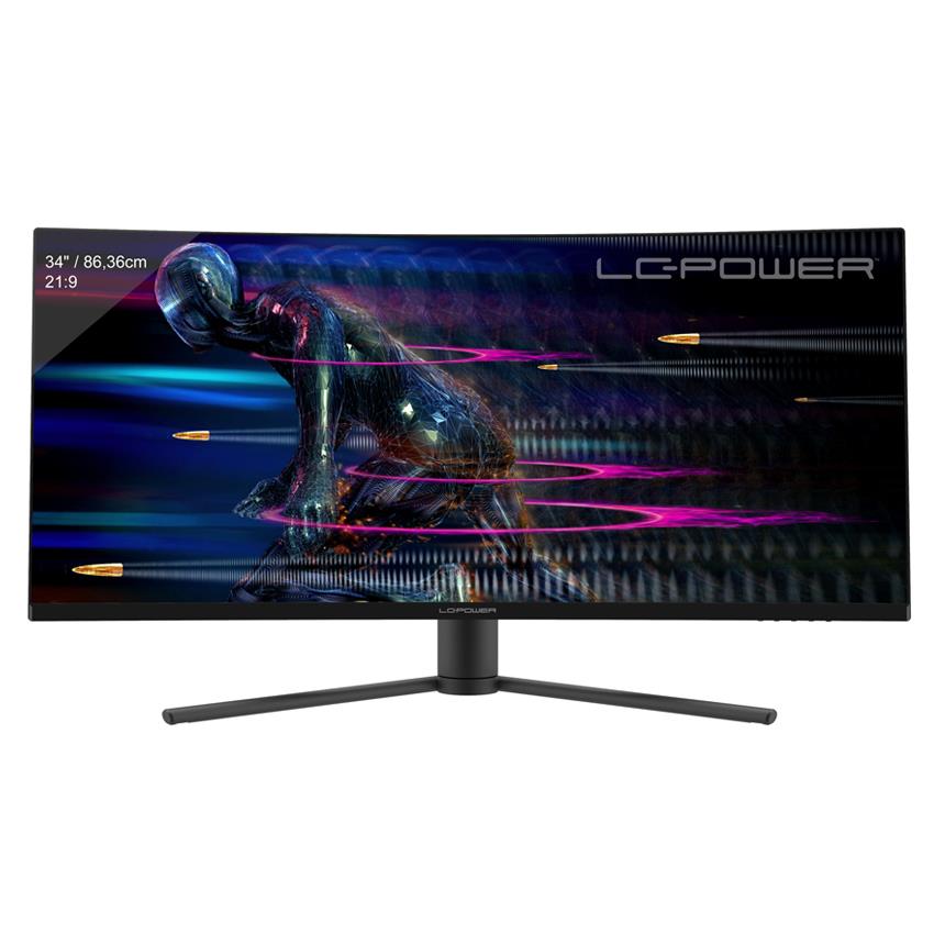 LC-Power LC-M34-UWQHD-165-C Computerbildschirm 86,4 cm (34") 3440 x 1440 Pixel UltraWide Quad HD Schwarz, Rot