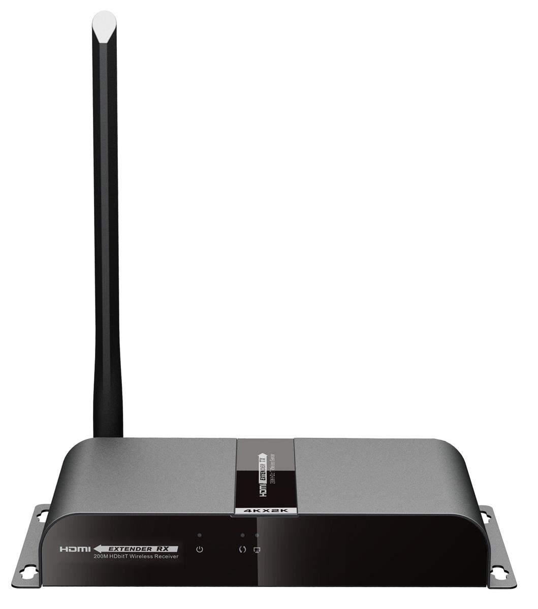 Techly IDATA HDMI-WL200KR Audio-/Video-Leistungsverstärker AV-Receiver Schwarz