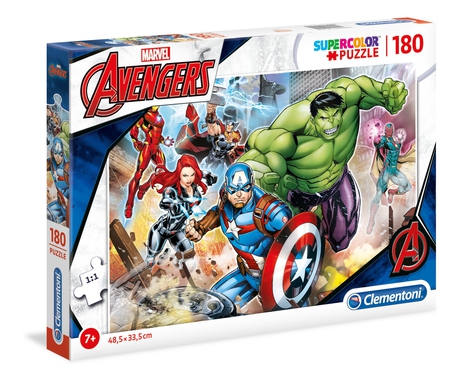 Clementoni 29295 - 180 Teile Puzzle Supercolor - The Avengers