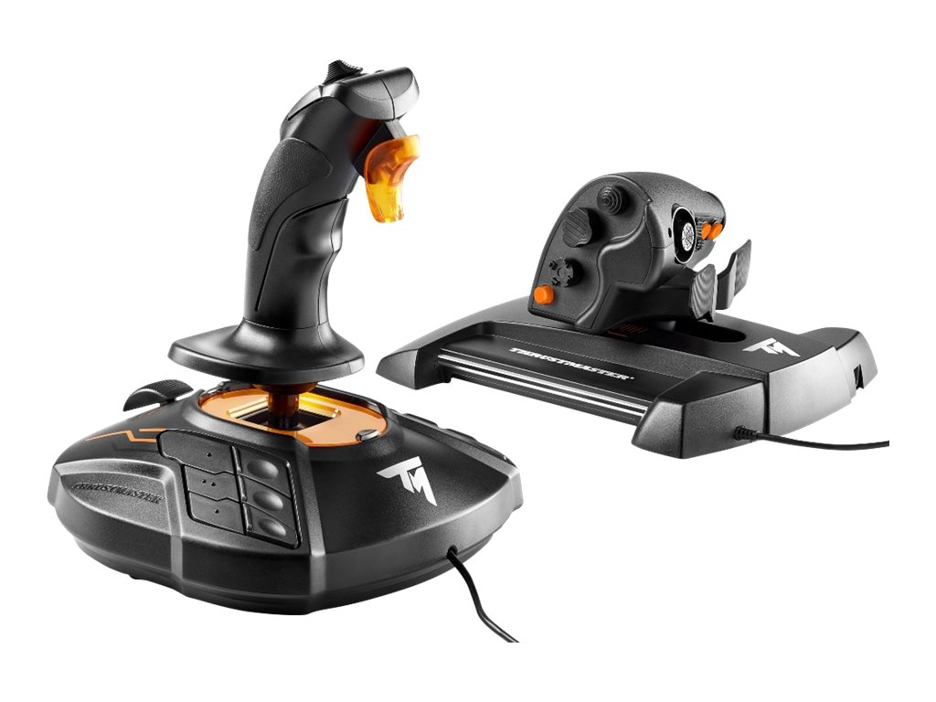 Thrustmaster T-16000M FCS Hotas Schwarz, Orange USB Joystick Analog / Digital MAC, PC