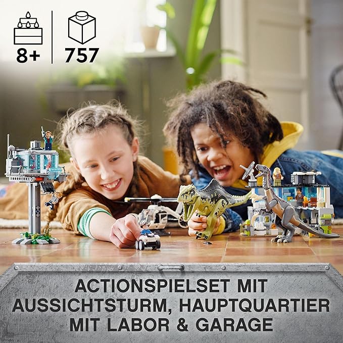LEGO® 76949 Jurassic World™ - Giganotosaurus & Therizinosaurus Angriff (810 Teile)