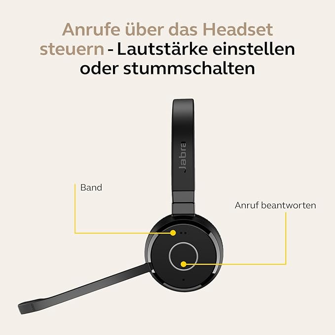 Jabra Evolve 65 TE Stereo - Headset - On-Ear Jabra Evolve 65 TE Stereo - Headset - On-Ear