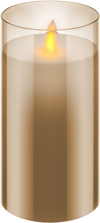 3er-Set LED-Echtwachs-Kerzen im Glas 3er-Set LED-Echtwachs-Kerzen im Glas