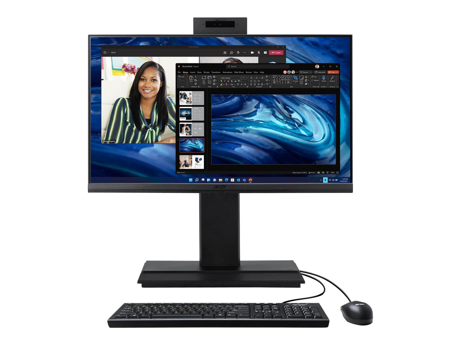 Acer Veriton Z4 VZ4694G - All-in-One (Komplettlösung) - Core i5 12400 / 2.5 GHz - RAM 8 GB - SSD 256 GB - DVD-Writer - UHD Graphics 730 - GigE, 802.11ax (Wi-Fi 6E)