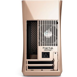 Fractal Design Era ITX - Midi Tower - PC - Aluminium - Stahl - Gehärtetes Glas - Gold - ITX - 12 cm