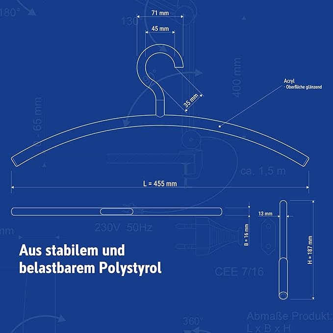 MAUL Kleiderbügel Kunststoff, 5 St. schwarz MAUL Kleiderbügel Kunststoff, 5 St. schwarz