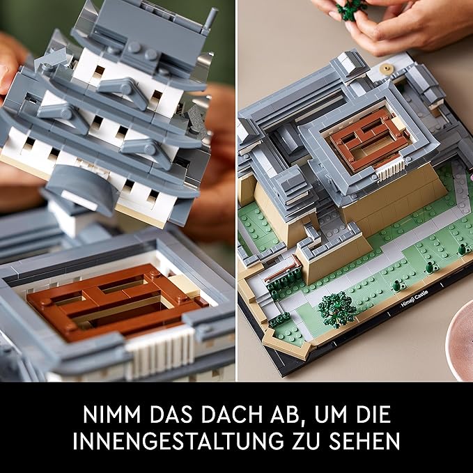 LEGO Architecture Burg Himeji, Modellbausatz für Erwachsene, Wahrzeichen-Kollektion, Set für Fans kreativer Gartenarbeit und japanischer Kultur, mit Kirschblütenbaum, Geschenk für Sie und Ihn 21060