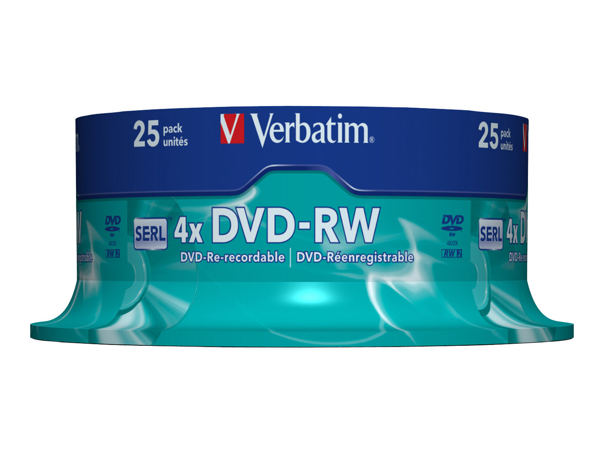 Verbatim DVD-RW Matt Silver 4,7 GB 25 Stück(e)
