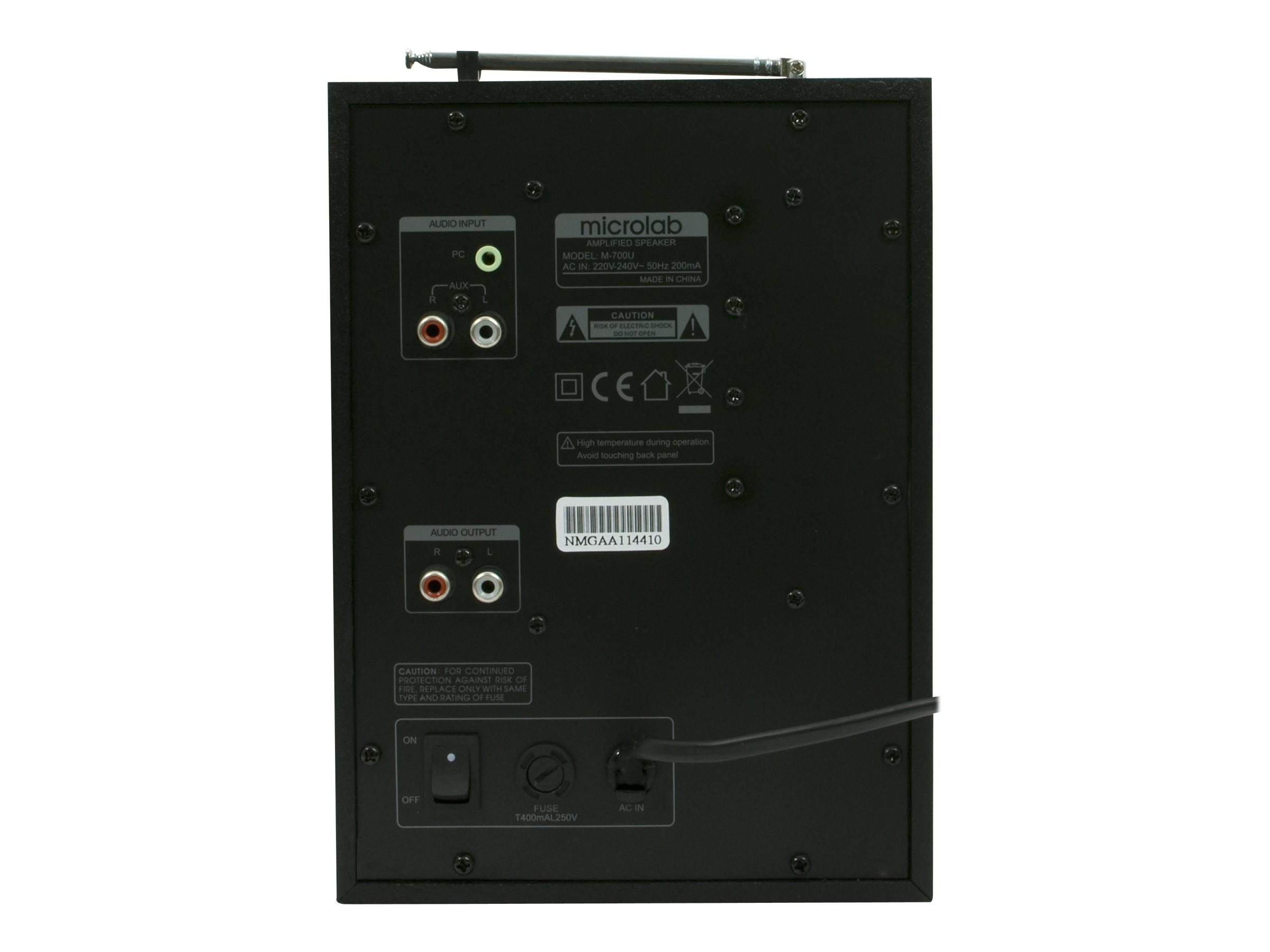 Microlab M 700U - Lautsprechersystem - für PC - 2.1-Kanal - 46 Watt (Gesamt) Microlab M 700U - Lautsprechersystem - für PC - 2.1-Kanal - 46 Watt (Gesamt)