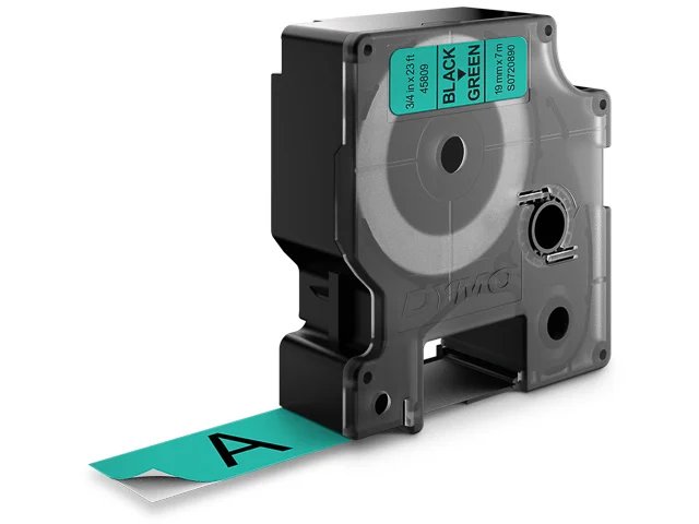 S0720890 DYMO D1 19mm SCHWARZ-GRUEN
