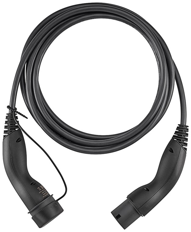 Ladekabel Typ 2, bis zu 11 kW, 7 m, schwarz Ladekabel Typ 2, bis zu 11 kW, 7 m, schwarz