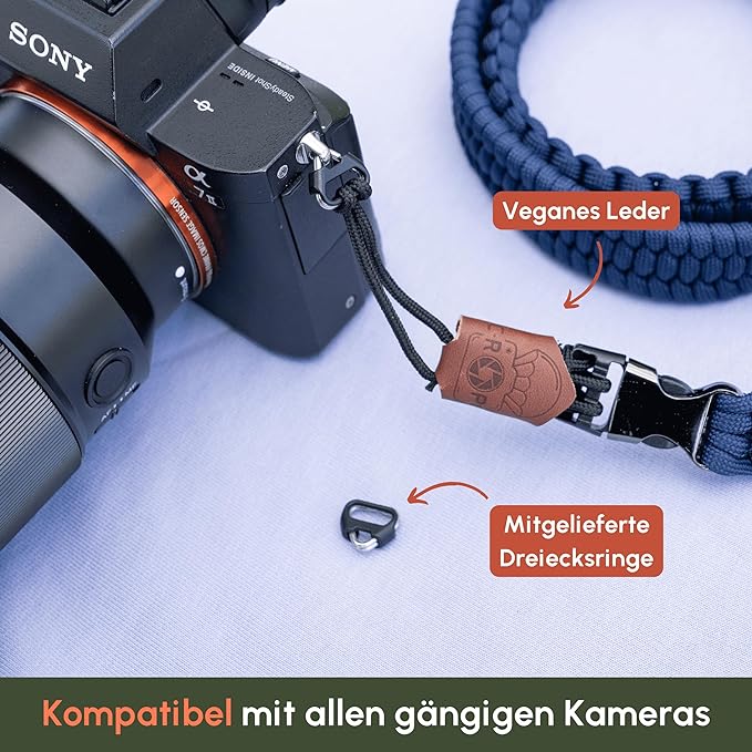C-ROPE Kameragurt Traveler aus Paracord 140cm Navy Blue retail C-ROPE Kameragurt Traveler aus Paracord 140cm Navy Blue retail