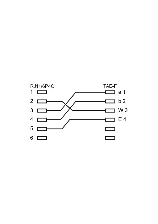 TAE Telefon-Adapter-Stecker