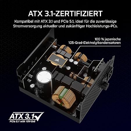 Corsair RMx Series RM750x Netzteil 750 W 24-pin ATX ATX Schwarz