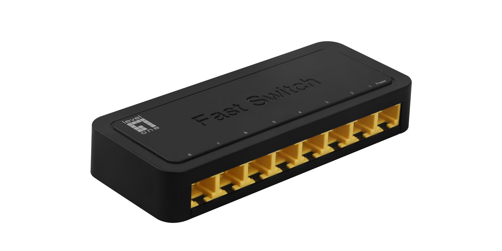 LevelOne FEU-0812 Netzwerk-Switch Unmanaged Fast Ethernet (10/100) Schwarz