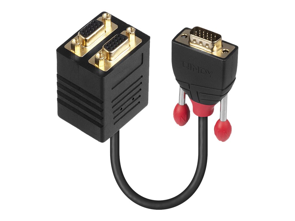 Lindy 41214 VGA-Kabel 0,18 m VGA (D-Sub) Schwarz