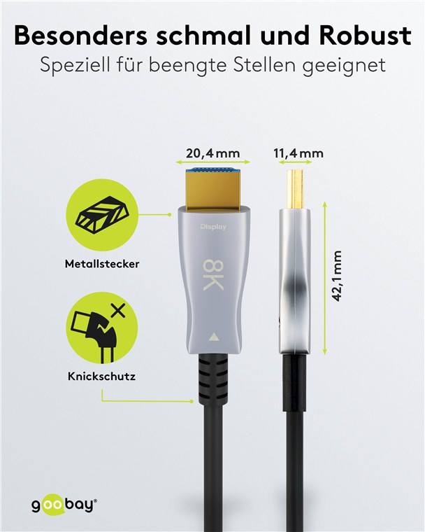 Optisches Hybrid Ultra High-Speed HDMI™-Kabel mit Ethernet (AOC) Optisches Hybrid Ultra High-Speed HDMI™-Kabel mit Ethernet (AOC)