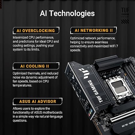 ASUS TUF GAMING X870E-PLUS WIFI7 AMD X870E Sockel AM5 ATX