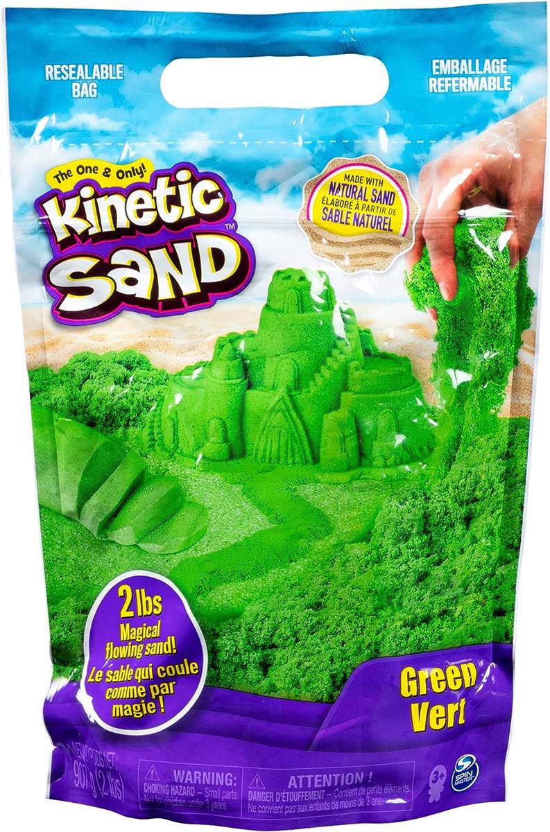 Spin Master 56057 - Kinetic Sand - Colour Bag Grün (907g)