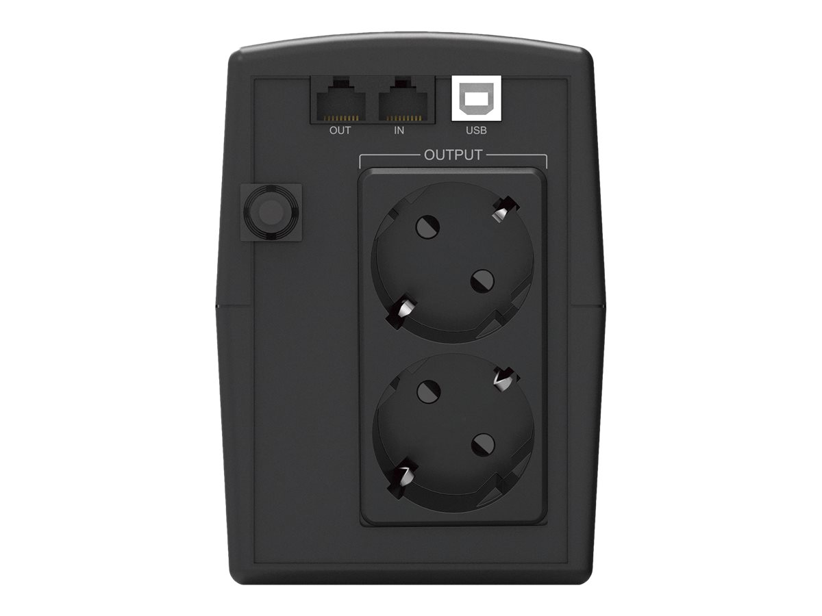 Conceptronic ZEUS02ES Unterbrechungsfreie Stromversorgung (USV) Line-Interaktiv 0,85 kVA 480 W 2 AC-Ausgänge