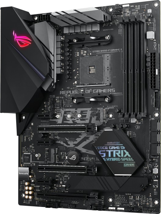 ASUS ROG STRIX B450-F GAMING II - Motherboard - ATX - Socket AM4 - AMD B450 Chipsatz - USB-C Gen1, USB 3.2 Gen 1, USB 3.2 Gen 2 - Gigabit LAN - Onboard-Grafik (CPU erforderlich)